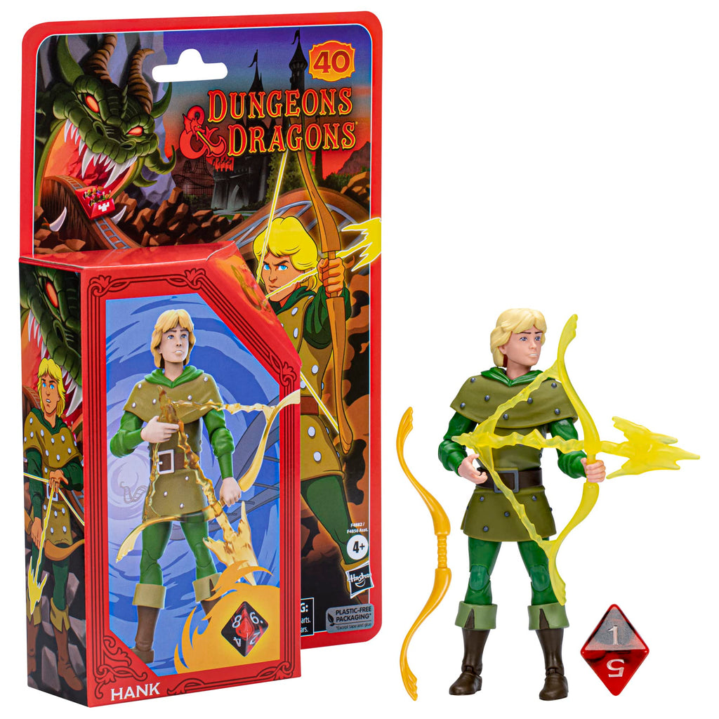 D&D Cartoon Classics Hank the Ranger Action Figure 6-Inch Scale with Exclusive d8