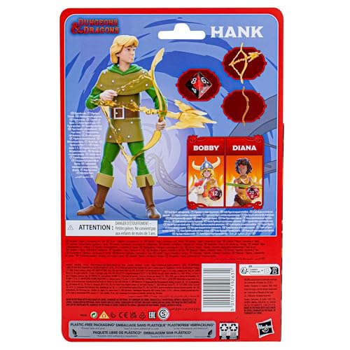 D&D Cartoon Classics Hank the Ranger Action Figure 6-Inch Scale with Exclusive d8