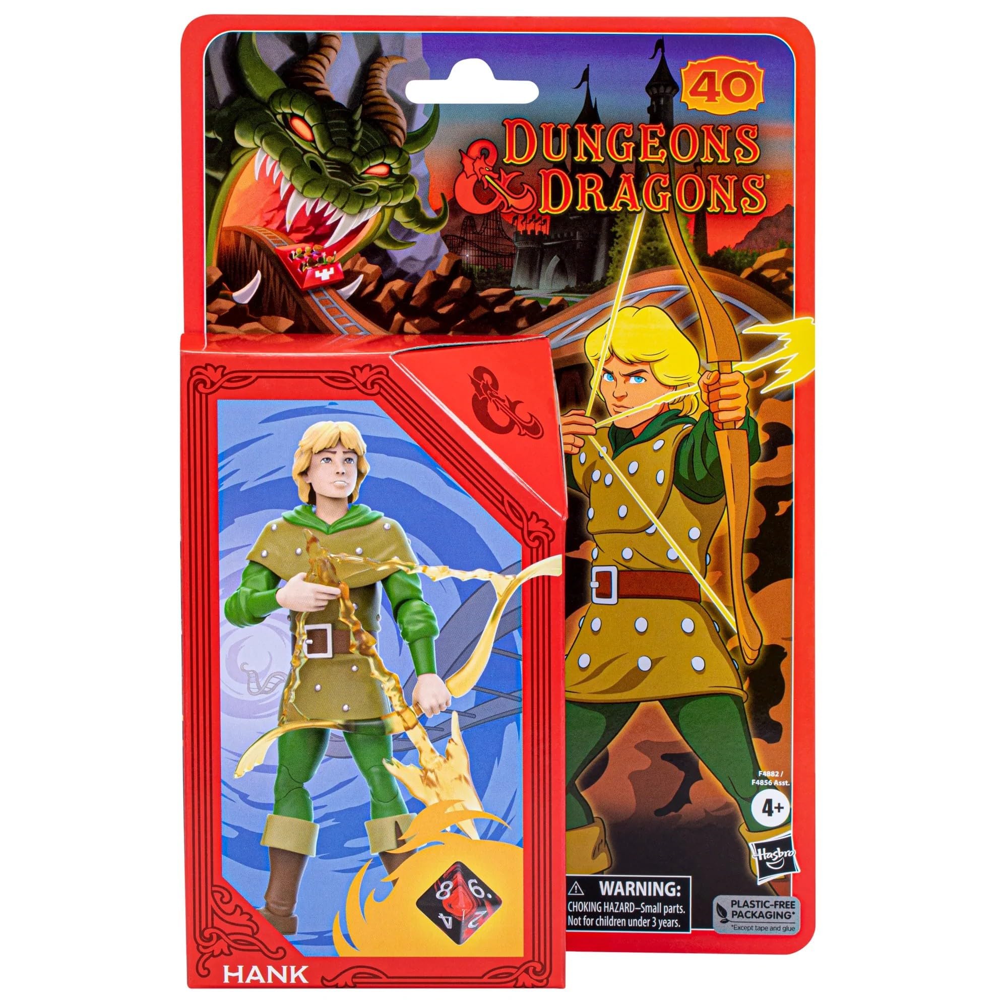 D&D Cartoon Classics Hank the Ranger Action Figure 6-Inch Scale with Exclusive d8