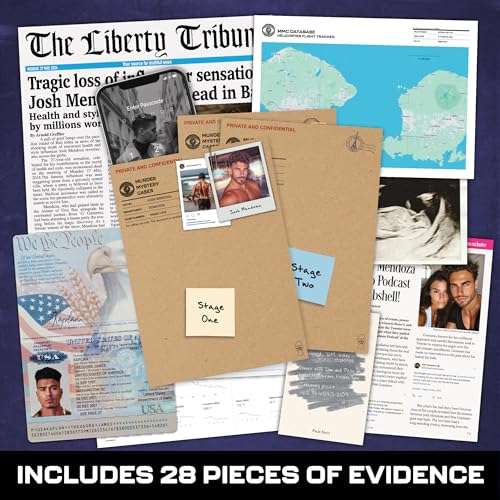 Death of an Influencer: Bali Murder Mystery Game – 28 Evidence Items, Digital Clues, 150 Min