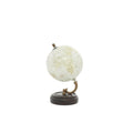 Deco 79 Wood Globe, 5" x 5" x 8", Yellow – Vintage World Map with Mango Base