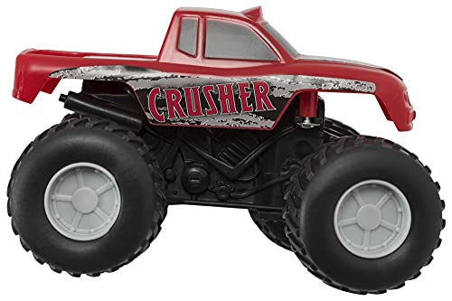 DecoPac Monster Truck Cake Topper DecoSet – 4-Inch Rolling Toy and Decoration