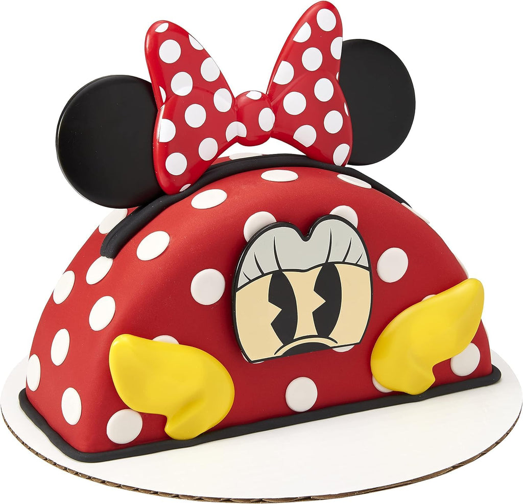 Decoset Minnie Mouse Cake Topper - 6-Piece Reusable Plastic Decoration by DecoPac