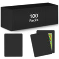 DEDC 100-Pack Trading Card Shipping Protectors (Black) – Waterproof, Scratch-Resistant Card Protectors for Top Loaders & Semi-Rigid Holders