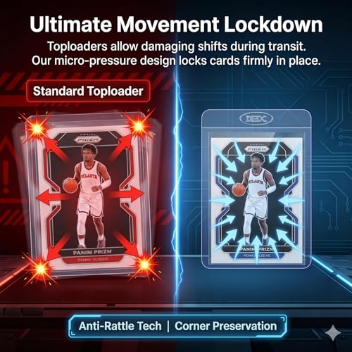DEDC 100ct Card Sleeves Set: Semi-Rigid Holders and Penny Sleeves for Trading Card Protection