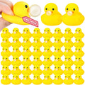 DEEKIN 24 Pack Funny Yellow Rubber Ducks 2.2 Inch with Bubble Mouth - Cruise Party Favors & Gag Gifts