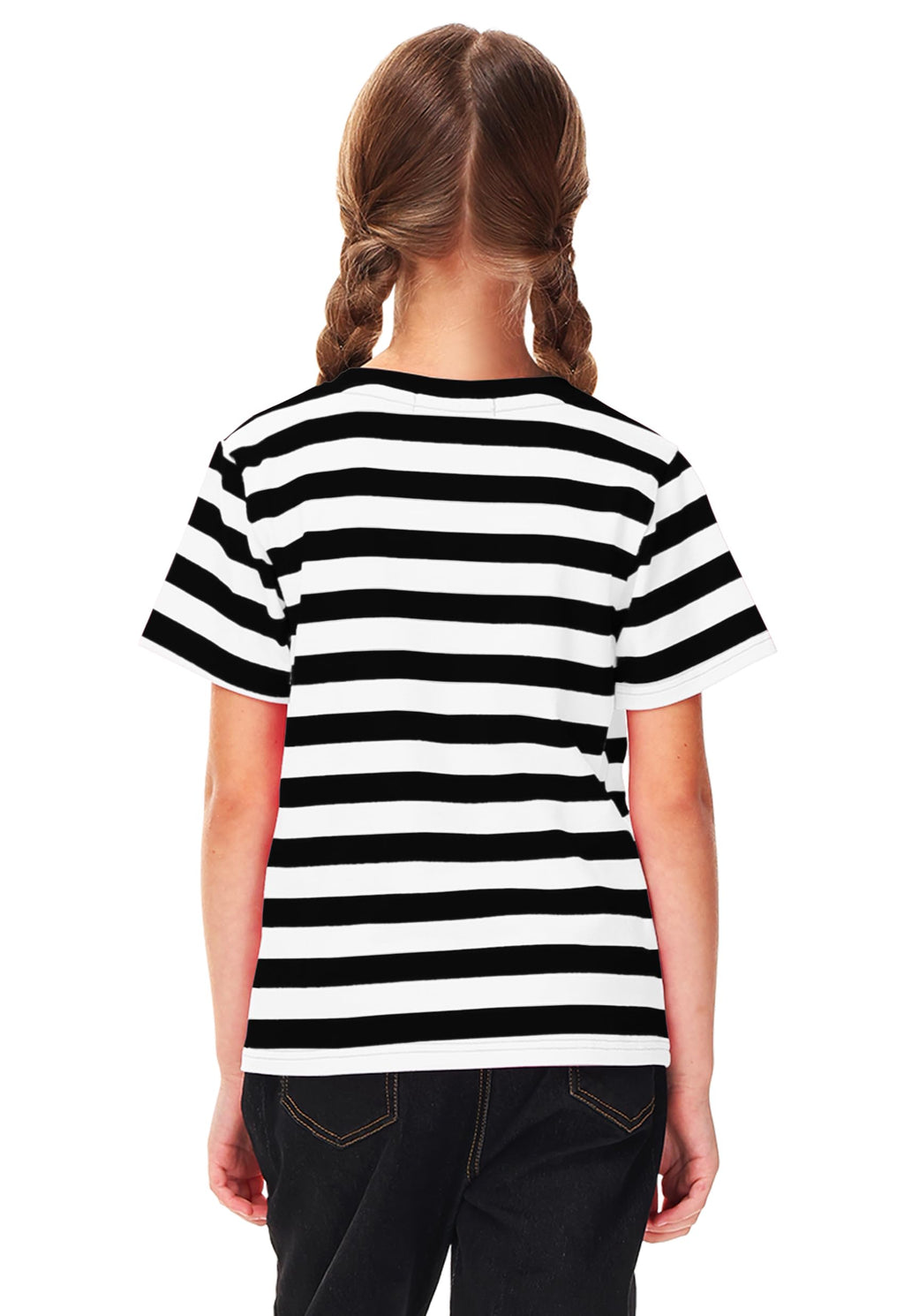 Deerose Kids Striped Short Sleeve Shirt – Patriotic Tee for Boys Girls Ages 3-14