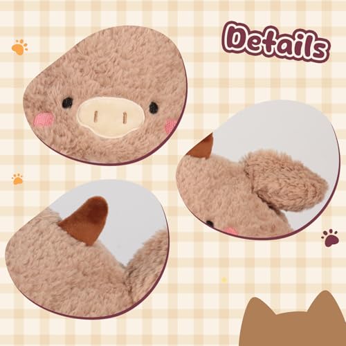 Deletoys Animal Hat with Moving Ears - Fun Plush Cap for Kids and Adults