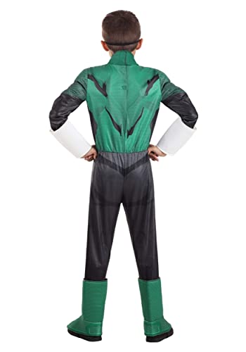 Deluxe Green Lantern Costume for Kids – Small, Muscle-Padded Jumpsuit with Mask and Ring