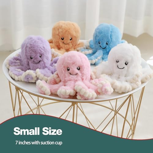 DENTRUN Giant Octopus Stuffed Animal - Soft Plush Toy in 5 Colors and 4 Sizes, Cuddly Sea Animal Doll for Kids and Adults