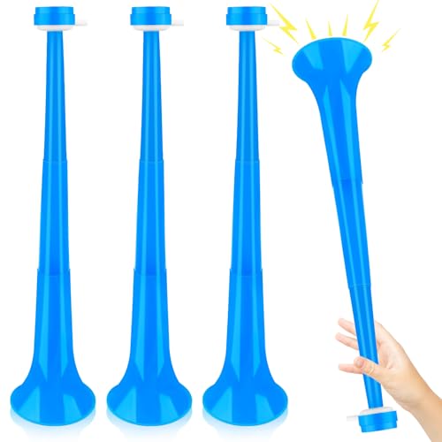 Denylo pro 24-Inch Collapsible Stadium Horn – Blue Vuvuzela for Sporting Events & Parties