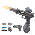 Deserthome Electric Water Gun with LED Lights, 32ft Range, Auto & Manual Modes – Gray