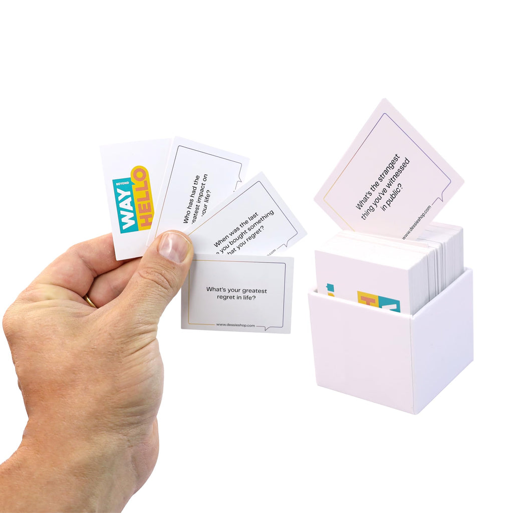 Dessie Way Beyond Hello Conversation Cards - 120 Questions for Couples, Families & More