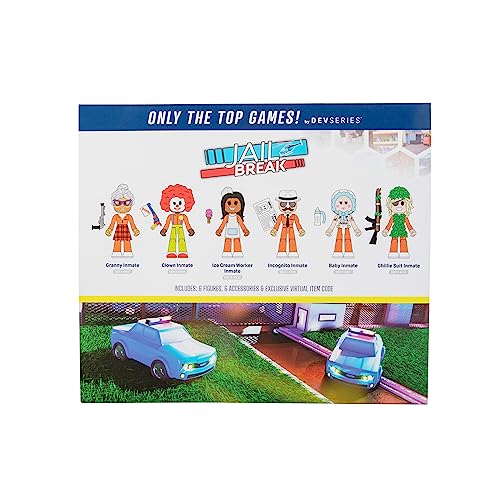 DevSeries Jailbreak Hiding in Plain Sight Multipack – 6 Action Figures with Mix & Match and Virtual Code