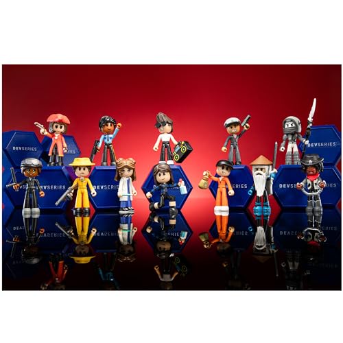 DevSeries Mystery Figures 6 Pack – 2.75-Inch Blind Box Action Figures with Mix & Match Parts and Exclusive Virtual Code