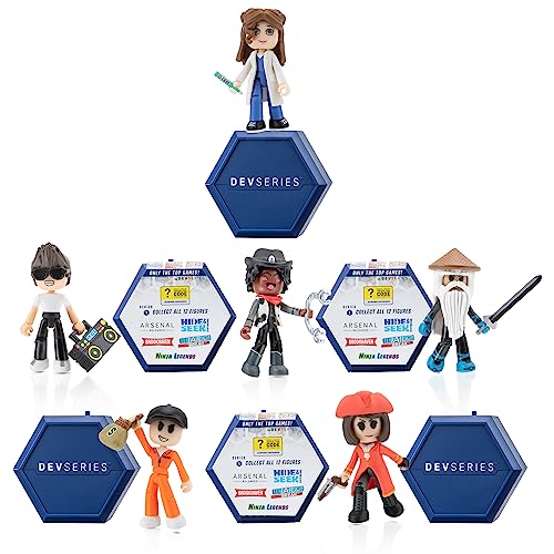 DevSeries Mystery Figures 6 Pack – 2.75-Inch Blind Box Action Figures with Mix & Match Parts and Exclusive Virtual Code