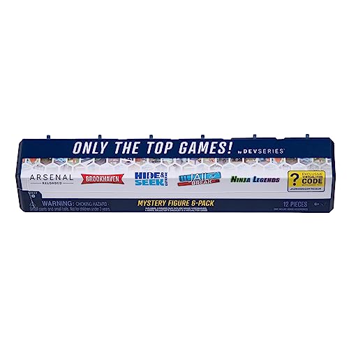 DevSeries Mystery Figures 6 Pack – 2.75-Inch Blind Box Action Figures with Mix & Match Parts and Exclusive Virtual Code