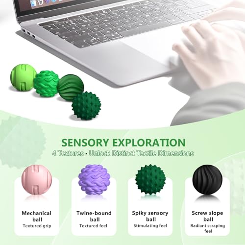 DGMDGS 8-Pack Silicone Magnetic Fidget Balls – Pink Stress Relief Toys for Teens and Adults (Ages 14+)