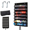 DHRRDE 6-Tube Playmat Organizer – Hanging Storage for MTG, TCG Mats with 2 Hooks and Clear Sleeves