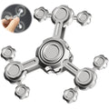 Dilabnba Infinity Gear Fidget Spinner – Metal Three-Arm Gyro for Stress Relief and Focus