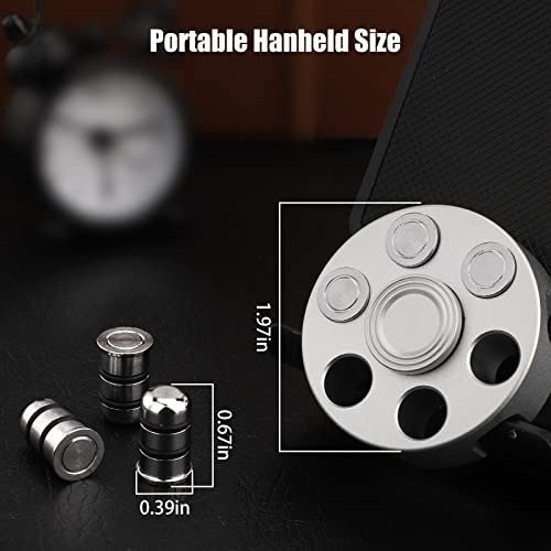 Dilabnba Metal Fidget Spinner – 3-Min Spin, Detachable Gyro, Revolver Design