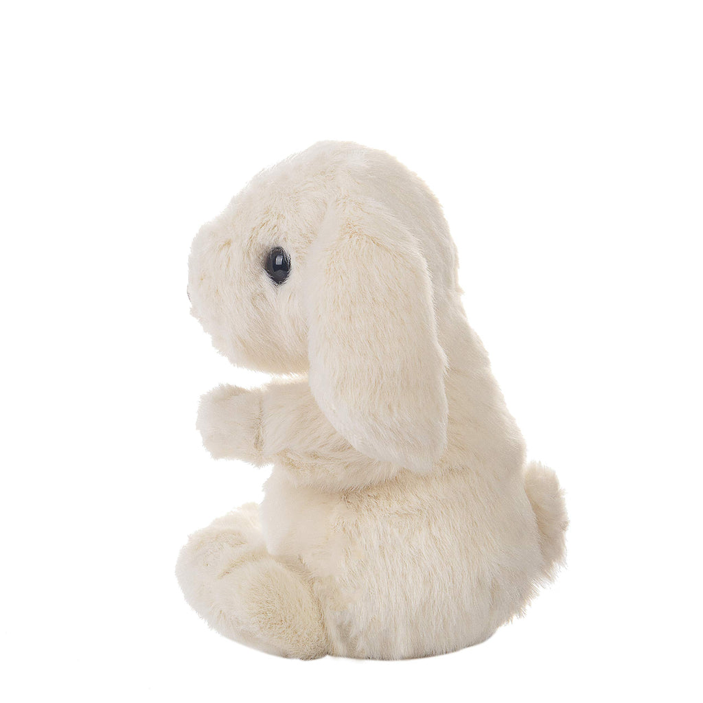 DILLY DUDU Cream 6-Inch Plush Bunny – Soft Stuffed Animal with Bean-Filled Bottom