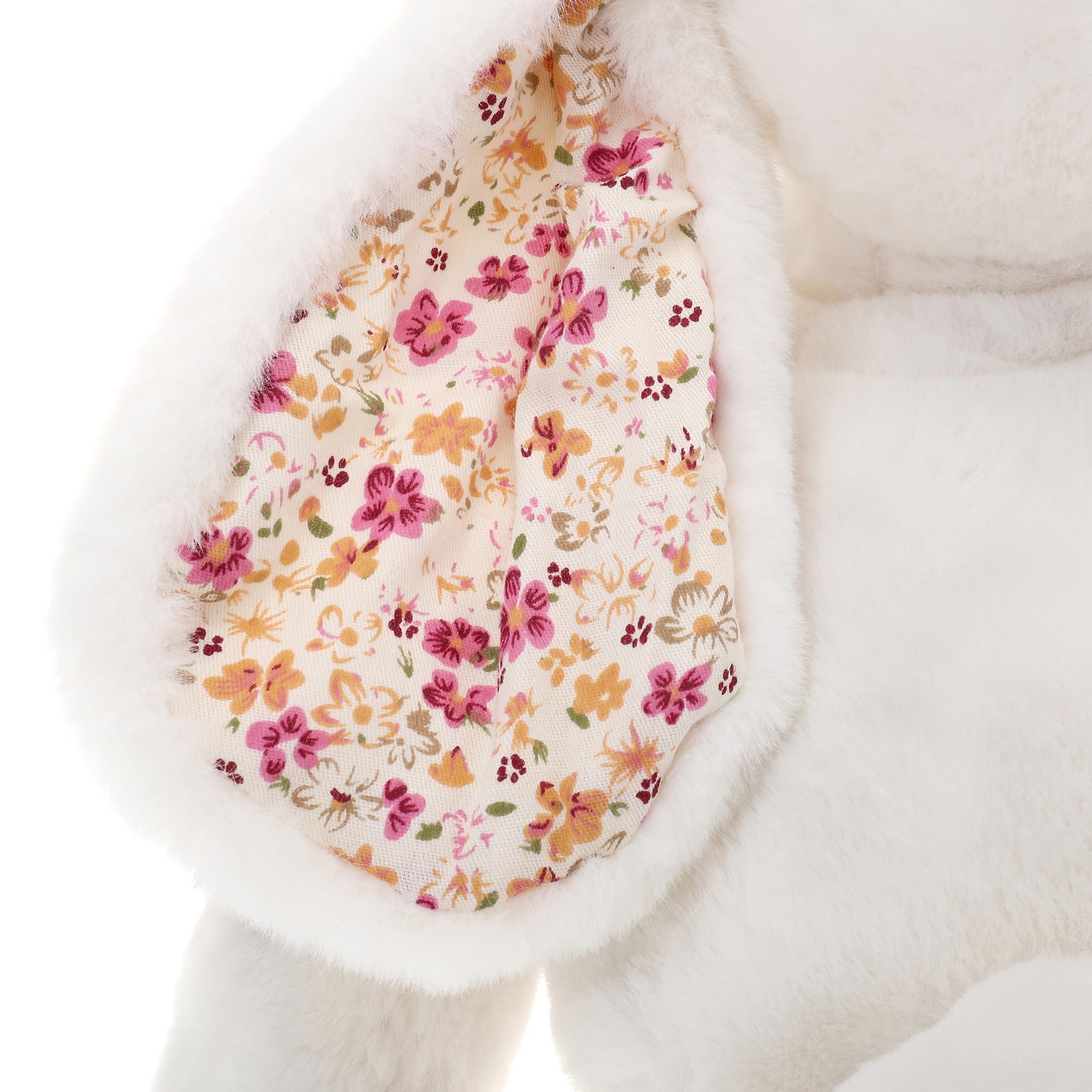DILLY DUDU White Bunny Stuffed Animal – 14 Inch Soft Plush Toy
