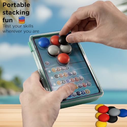 Dimension: The Brain Game to Go – Portable 3D Stacking Puzzle with 200 Challenges, 4 Levels, for Ages 8+ by Thames & Kosmos
