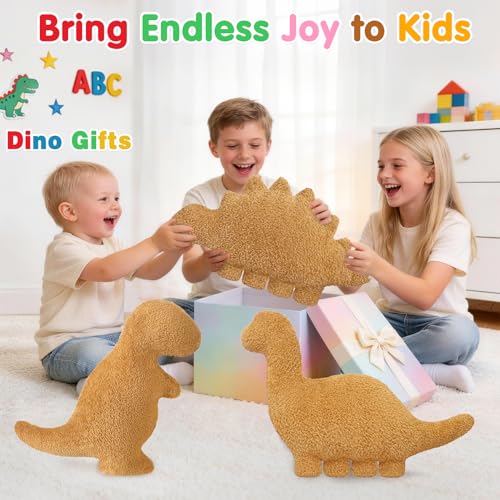 Dino Nugget Pillow Plush – Small T-Rex Chicken Nugget Funny Stuffed Animal Toy Pillow