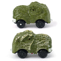 Dinosaur Track Car Toys 2-Pack – LED Light-Up Cars for Kids Ages 3-7, Compatible with Dinosaur Race Track Sets
