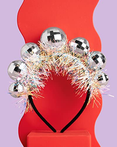 Disco Headband with 5 Shiny Balls – Comfort Fit for Adults and Kids