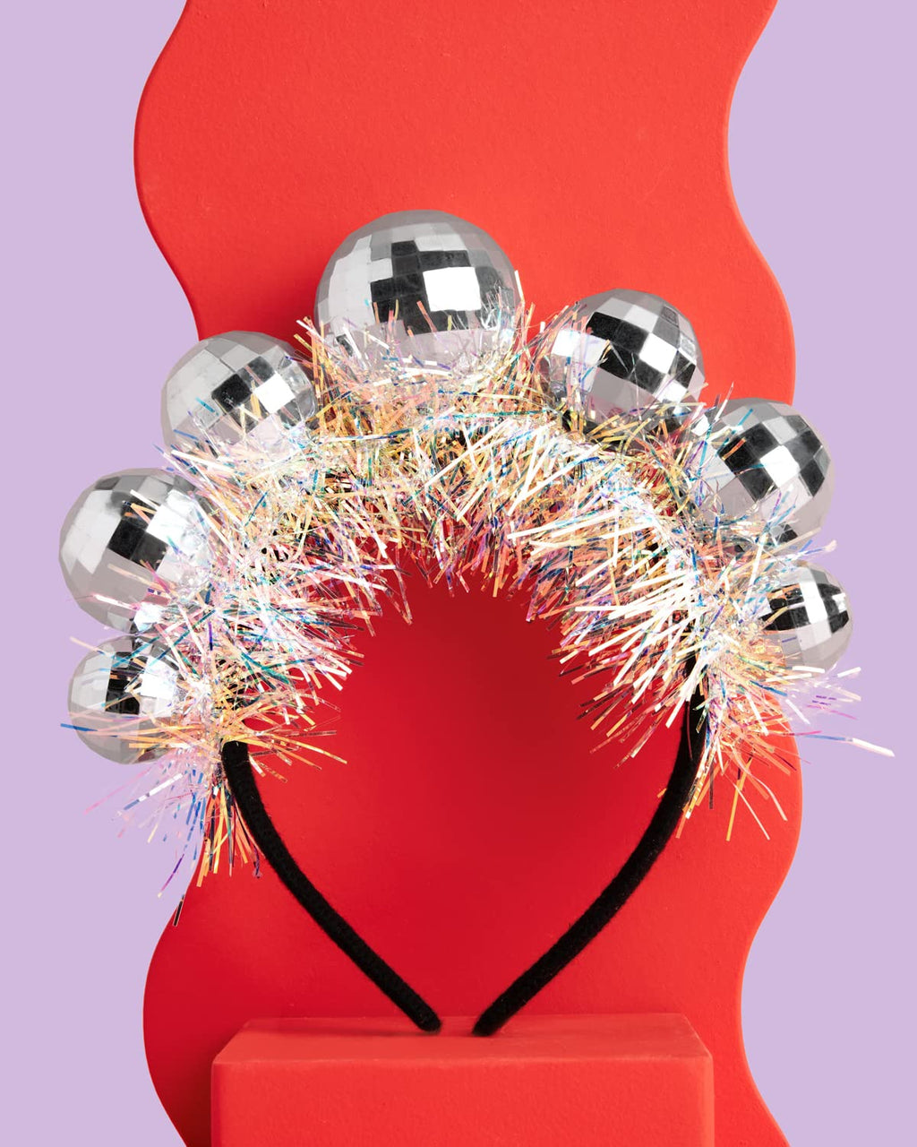 Disco Headband with 5 Shiny Balls – Comfort Fit for Adults and Kids