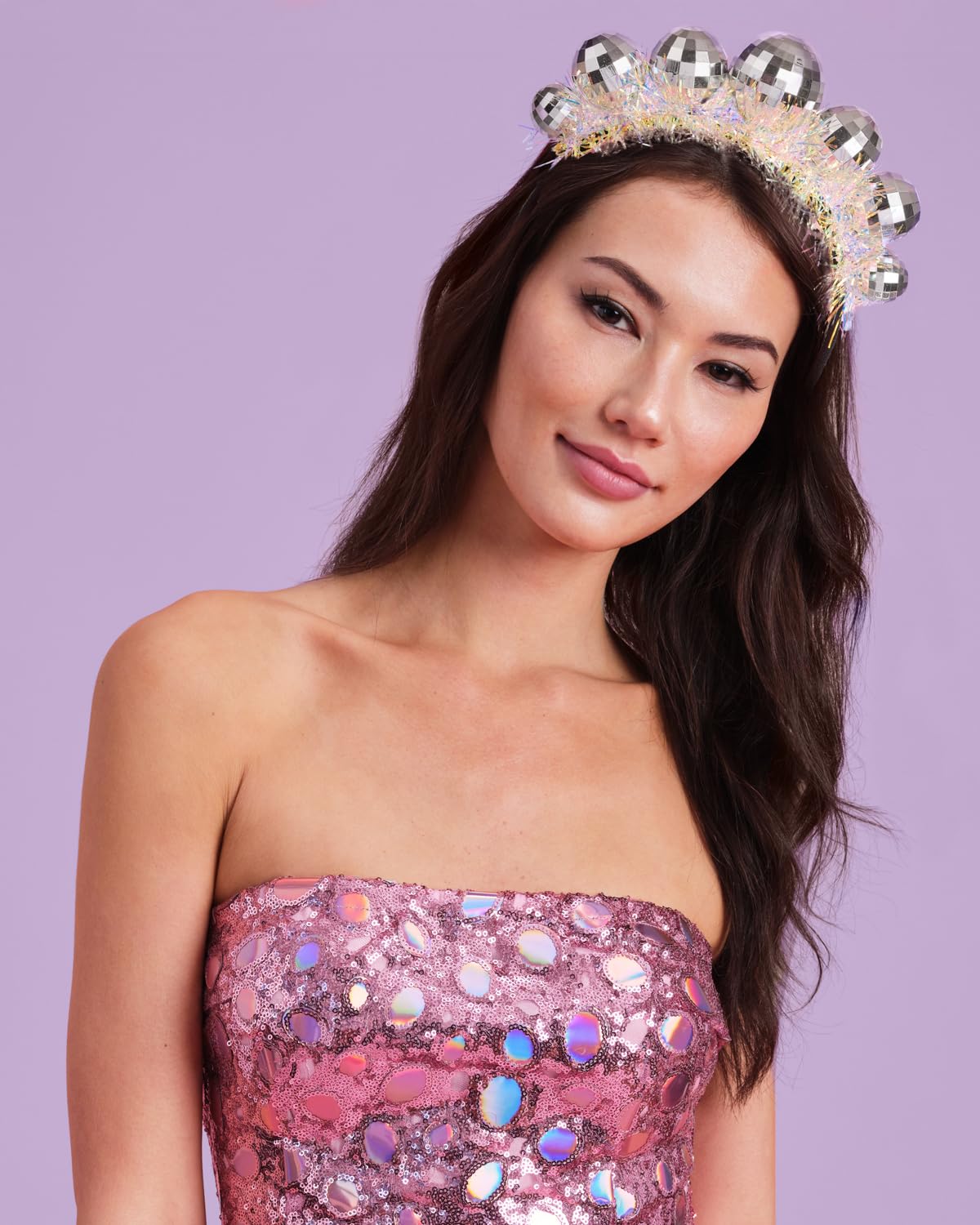 Disco Headband with 5 Shiny Balls – Comfort Fit for Adults and Kids