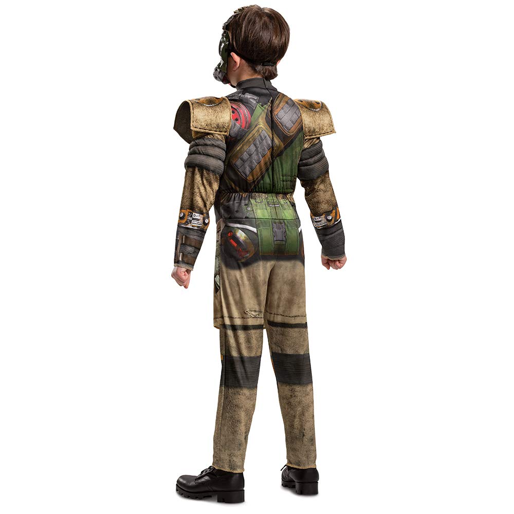 Disguise Apex Legends Bloodhound Costume for Kids - Muscle Padded Jumpsuit & Mask, Size Large (10-12)