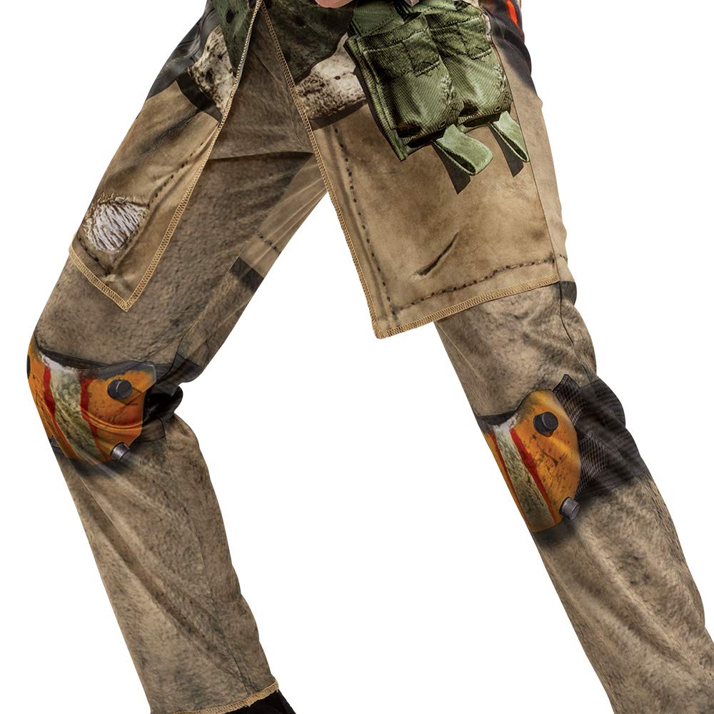 Disguise Apex Legends Bloodhound Costume for Kids - Muscle Padded Jumpsuit & Mask, Size Large (10-12)