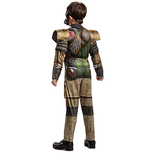 Disguise Apex Legends Bloodhound Costume for Kids - Muscle Padded Jumpsuit & Mask, Size Large (10-12)