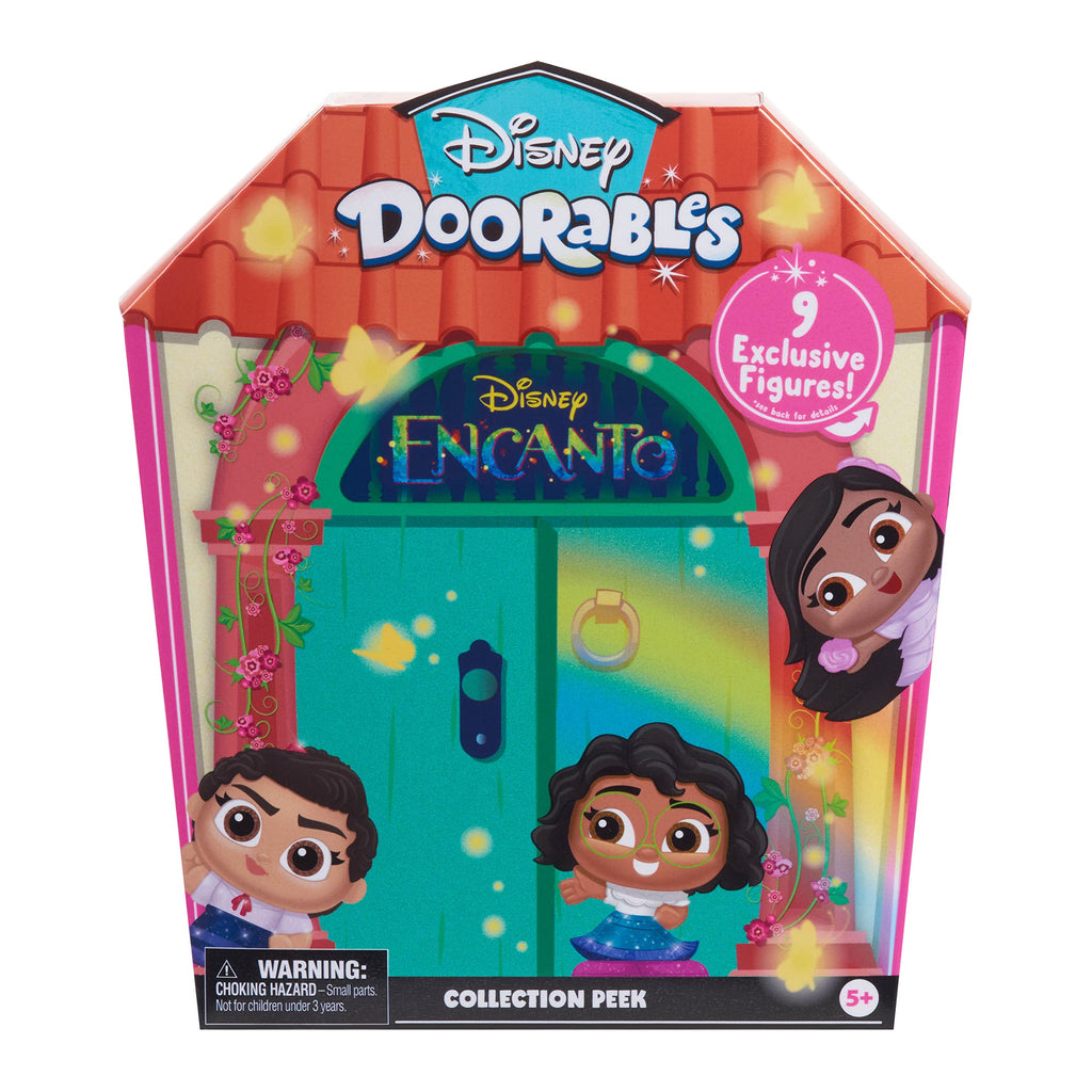 Disney Doorables Encanto Collection Peek – 9 Collectible Figurines in Casa Madrigal Box, Ages 5+