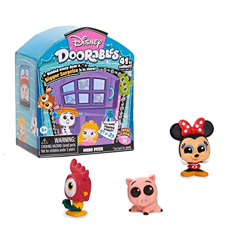 Disney Doorables Mini Peek Pack – Series 5 Mystery Box with 2-3 Collectible Figures