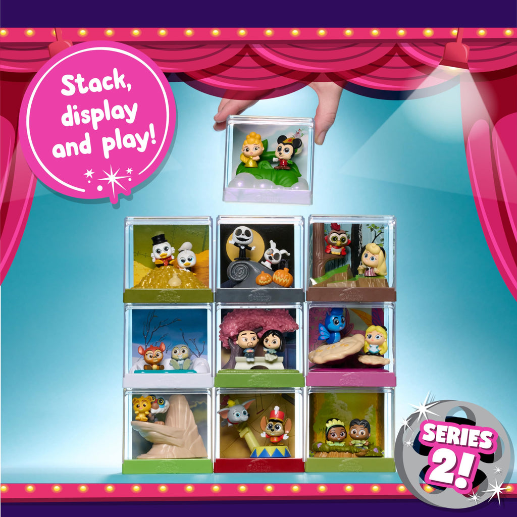 Disney Doorables Movie Moments Series 2 - 2-Pack 1.5-Inch Collectible Figurines with Diorama Display