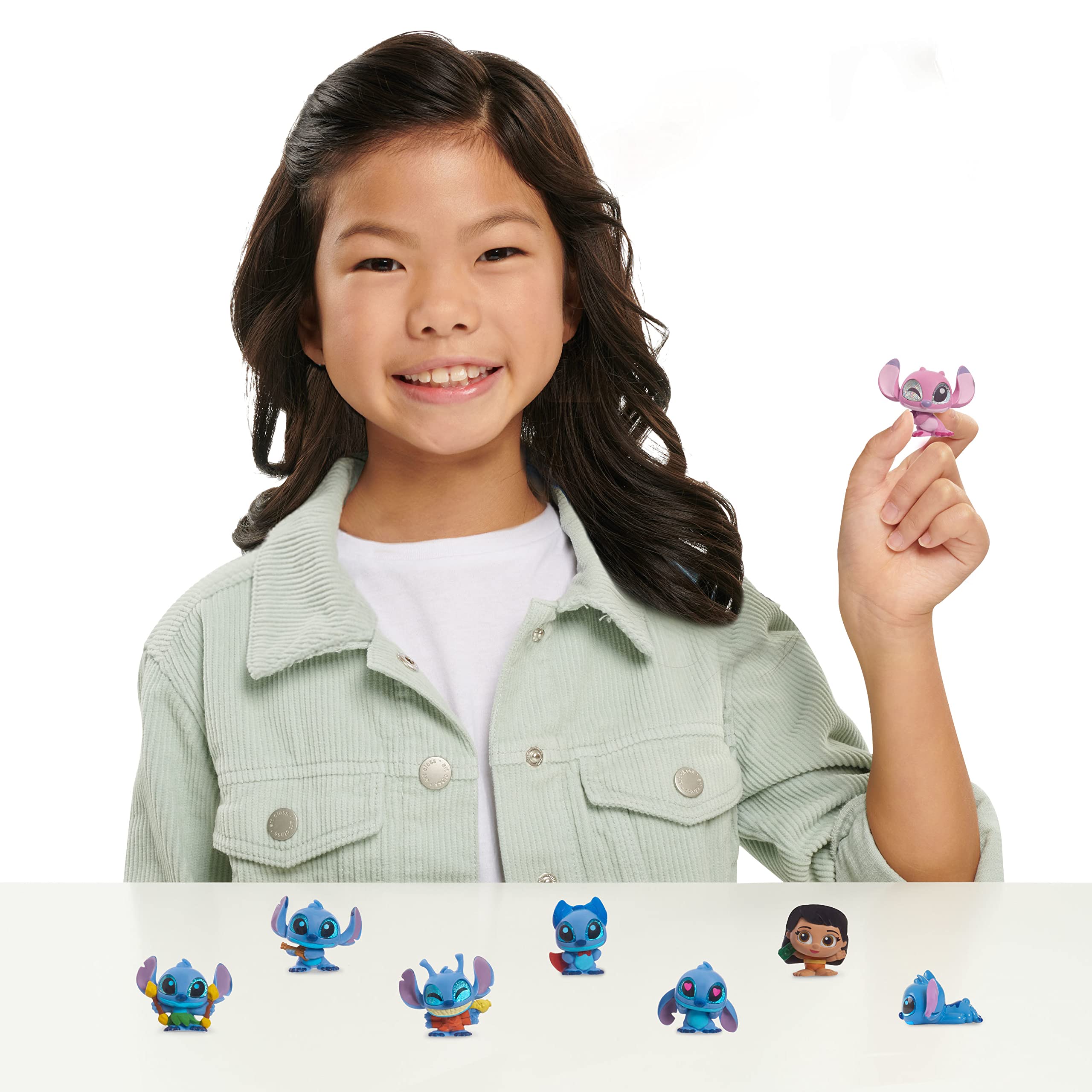 Disney Doorables Stitch Collection Peek – 8 Exclusive Figurines with Lilo, Angel & 5 Stitch Variants