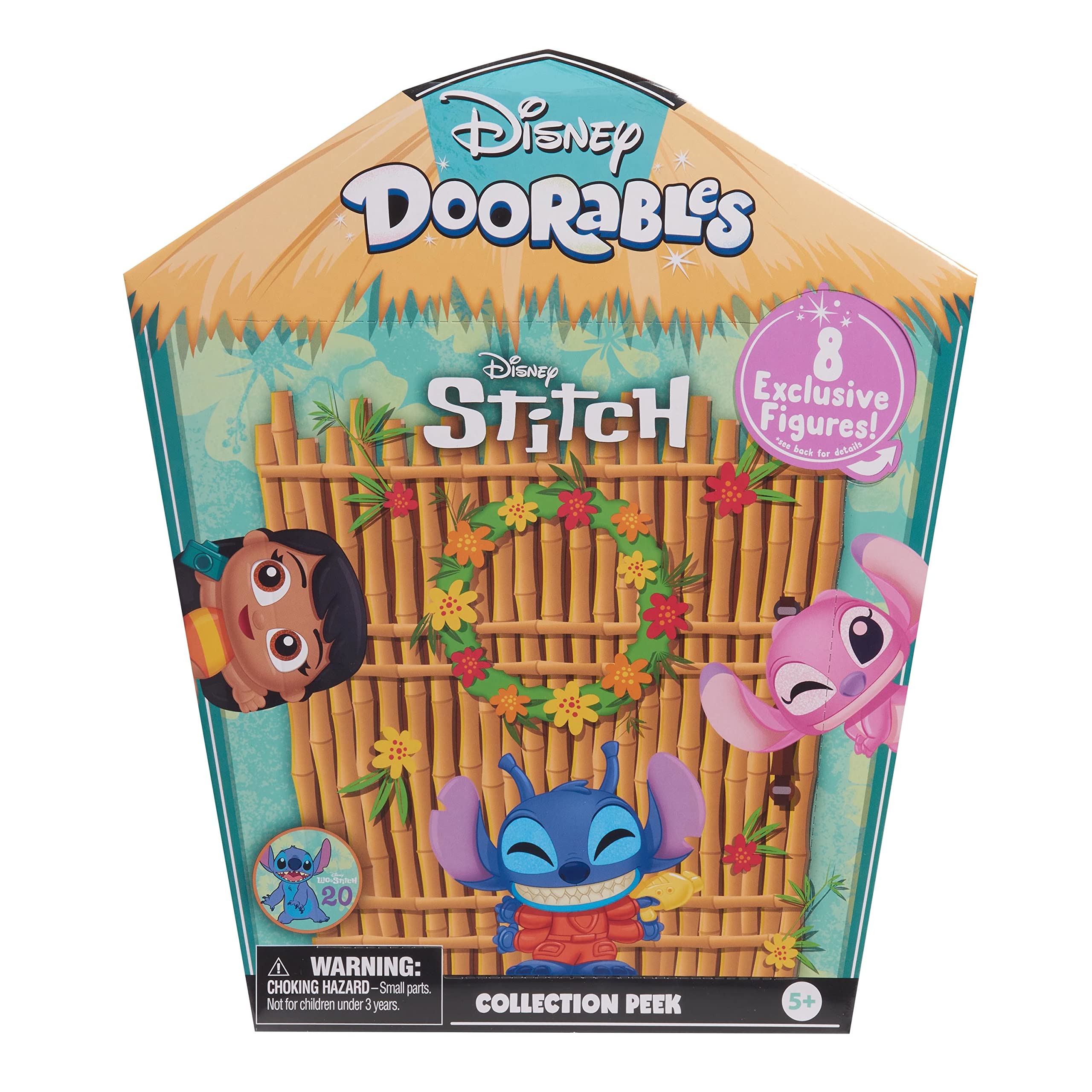 Disney Doorables Stitch Collection Peek – 8 Exclusive Figurines with Lilo, Angel & 5 Stitch Variants