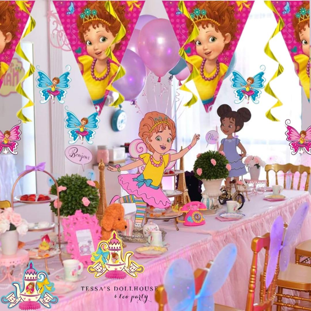 Disney Fancy Nancy 7-Piece Party Decorating Kit – Multicolor, Themed Decor for Birthdays & Events