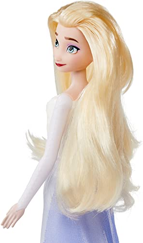 Disney Frozen 2 Queen Elsa Shimmer Fashion Doll - 11-Inch Poseable Toy with Removable Outfit