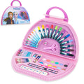 Disney Frozen Pink Colored Pencils & Art Set - 50 Piece Kids Drawing Supplies in Carry Case