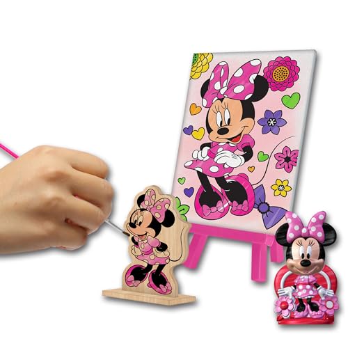 Disney Junior Minnie Mouse 5 in 1 Creativity Tub – 50-Piece Preschool Arts and Crafts Activity Set
