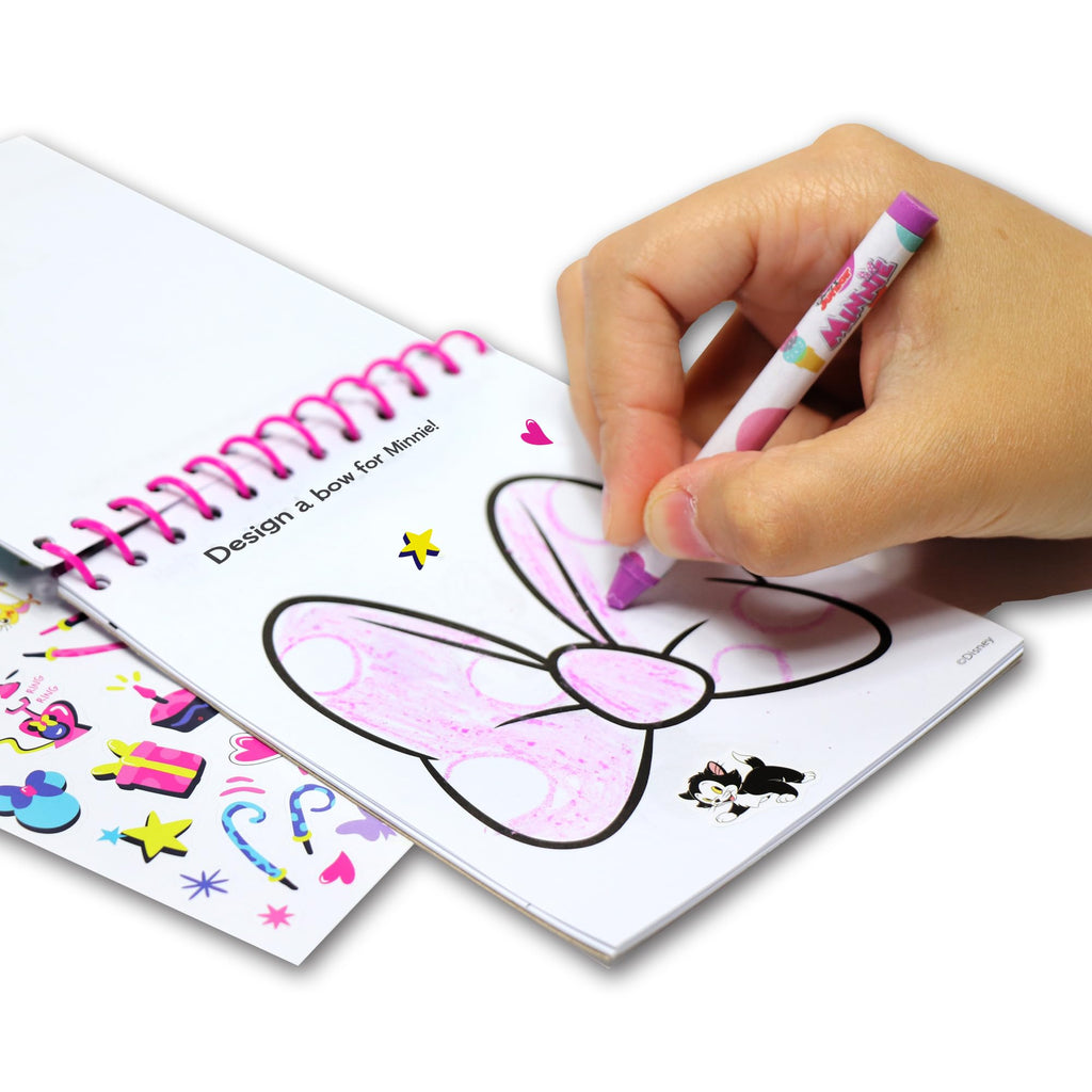 Disney Junior Minnie Mouse 5 in 1 Creativity Tub – 50-Piece Preschool Arts and Crafts Activity Set