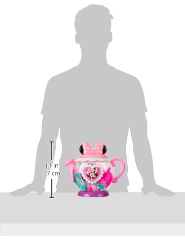 Disney Junior Minnie Mouse Terrific Teapot Set – 14-Piece Pretend Play Tea Party for Kids Ages 3+