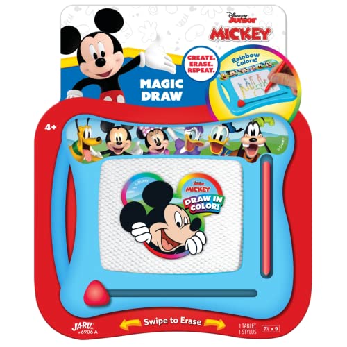 Disney Mickey Mouse Magnetic Drawing Board – JA-RU Mess-Free Doodle Tablet for Toddlers & Kids