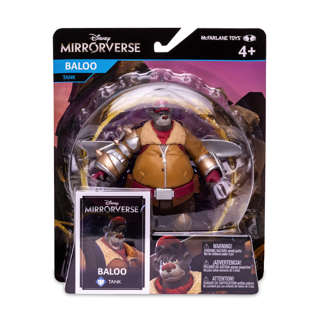 Disney Mirrorverse Baloo 5-Inch Action Figure with Propeller Accessory and Art Card