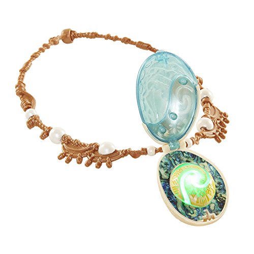 Disney Moana Heart of Te Fiti Light-Up Shell Necklace - Dress-Up Toy for Kids